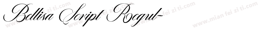 Bellisa Script Regul字体转换